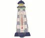 Blue Checkered Lighthouse Small Window Thermometer