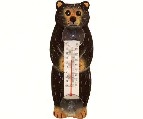 Brown Bear Small Window Thermometer