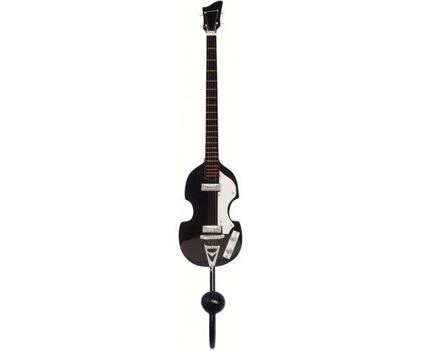 Black 4-String Bass Guitar Single Wallhook