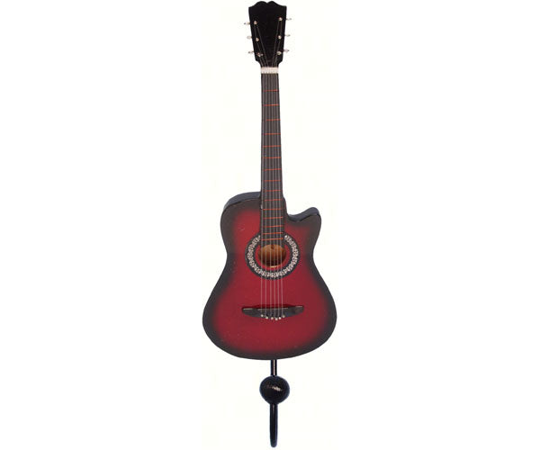 Red & Black Acoustic Guitar Single Wallhook