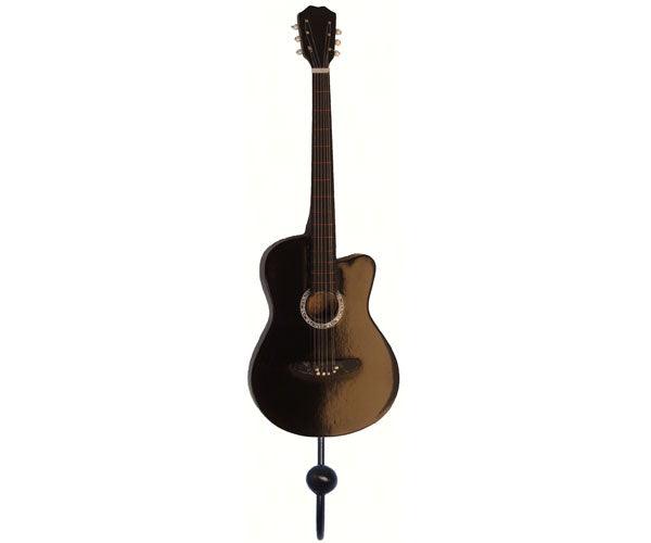 Black Acoustic Guitar Single Wallhook