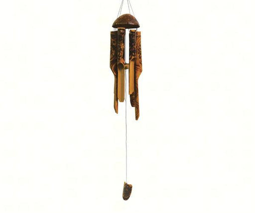 Flower Burnt Simple Bamboo Chime