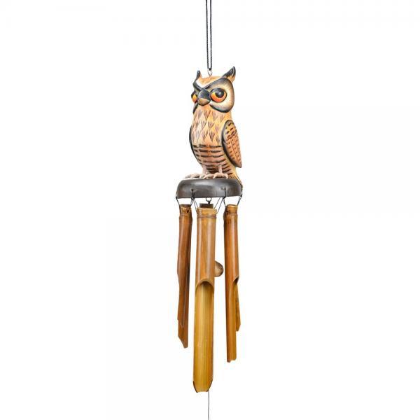 Great Horned Owl Bamboo Chime