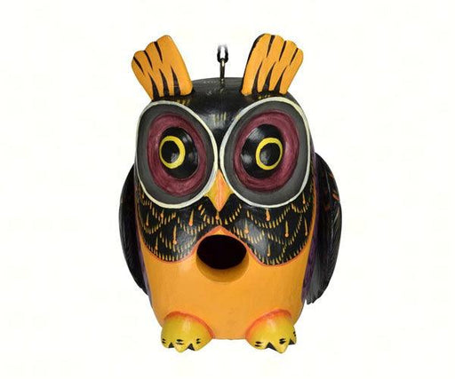Fall Colors Owl Gord-O Bird House