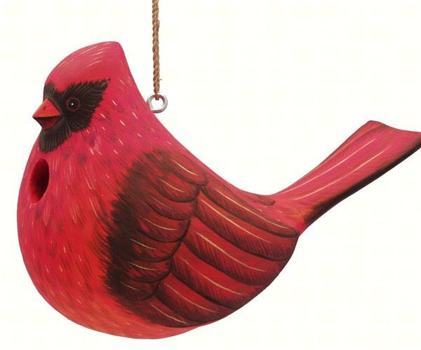 Fat Cardinal Bird House