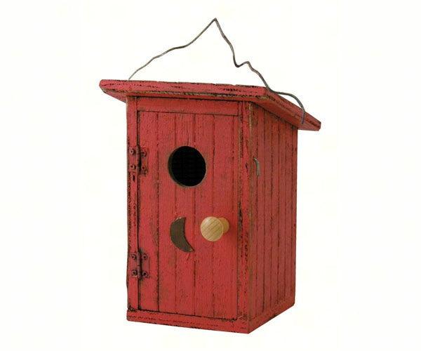 Birdie Loo Red Bird House