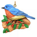 Bluebird with Holly Ornament