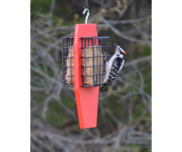 Dual Suet Feeder Red