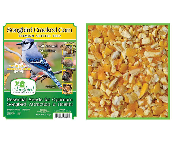 Songbird Cracked Corn 20lb bag plus freight