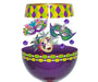 Stemless Wine Glass Mardi Gras Deux