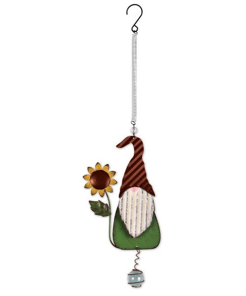 Sunflower Gnome Bouncy Ornament