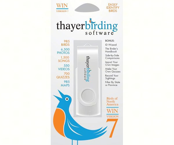 Thayer's Birds of North America Version 7 USB Flash Drive Windows Edition