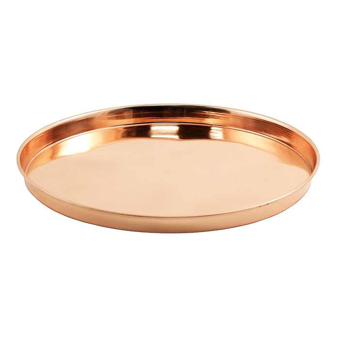 Achla Designs Round Copper Tray, 12-in