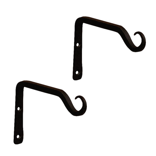 Achla Designs Straight Upcurled Wall Bracket Hook, 9-inch 2-Pack