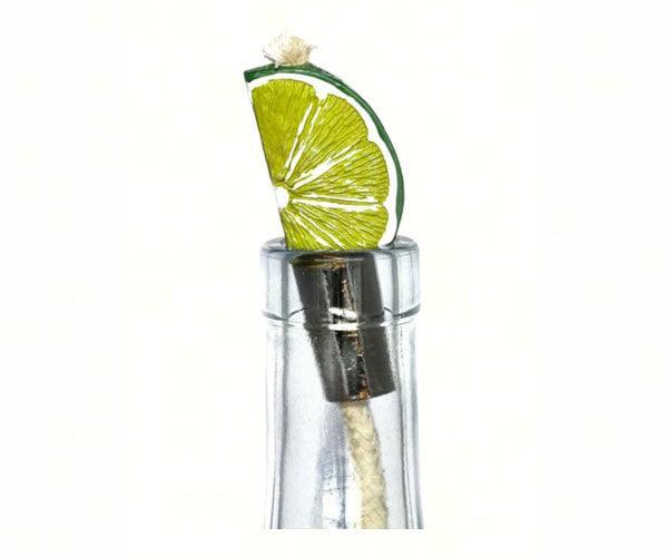 Lime Wedge Pewter Winelight Painted