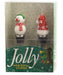 Glass Bottle Stoppers Snowman and Hat