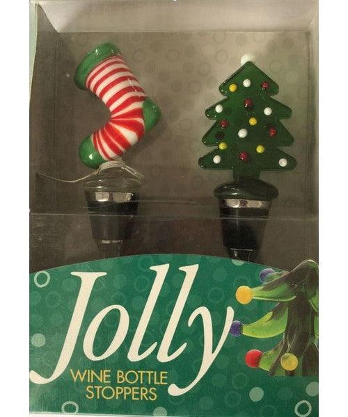 Glass Bottle Stoppers Stocking and Tree