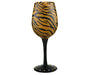 Wine Glass Tiger Stripes