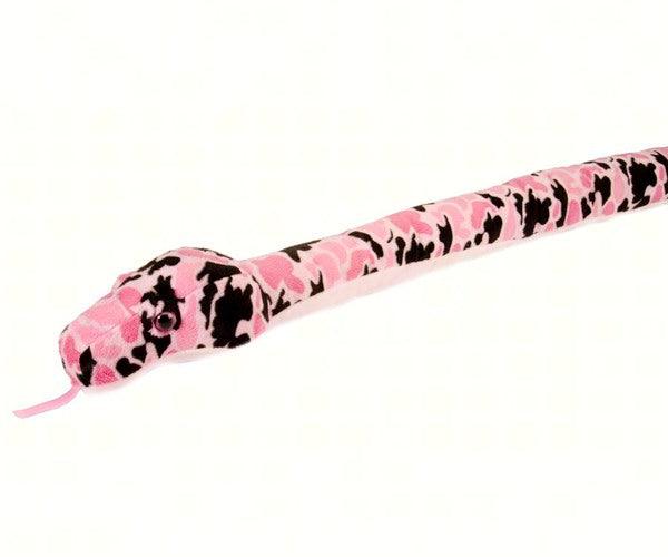 Camo Pink 54 inch Plush Snake