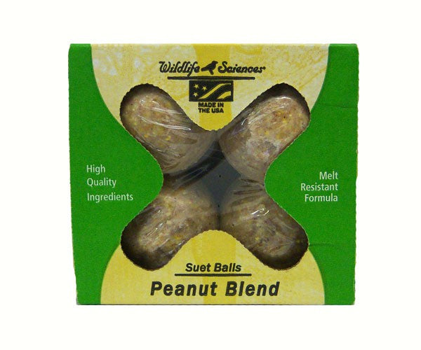 Peanut Blend Suet Balls 4 pack (boxed)  + Freight West of Rockies Only