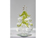 Green Tree 6 inch with Crystal Snowflake Ornaments