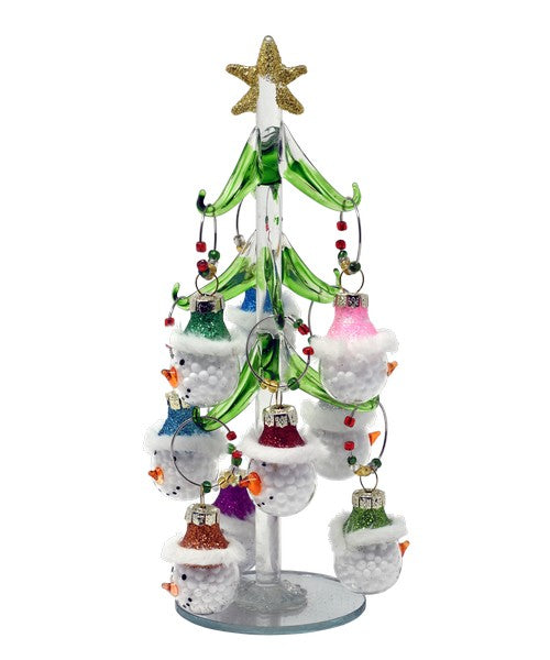 Tree - Wine Charms Snowman - 8 inch PVC