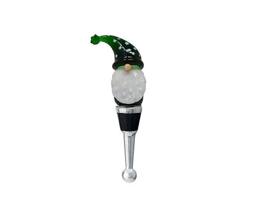 Gnome with Green Hat Bottle Stopper