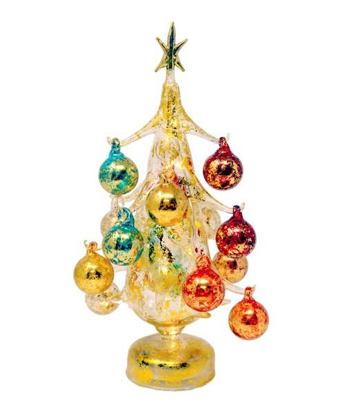 Buon Natalie LED Tree 11.25 Inch Gold