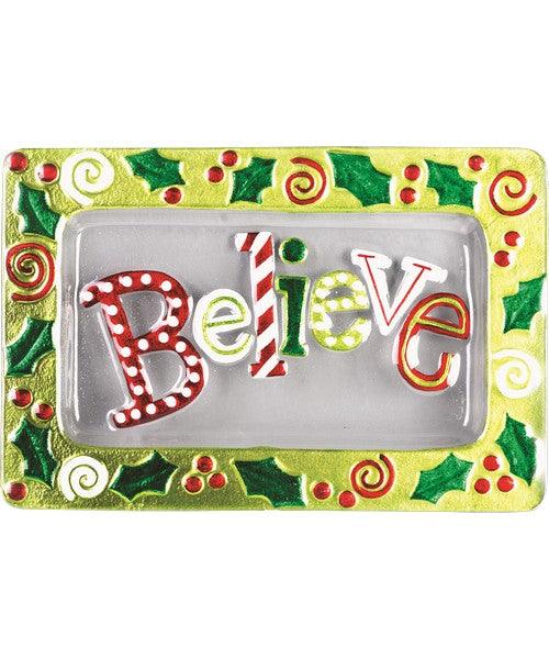 Christmas Platter - Believe - 14x9 Inches