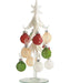 Frosted Glass Tree 8 Inch with 12 Ornaments